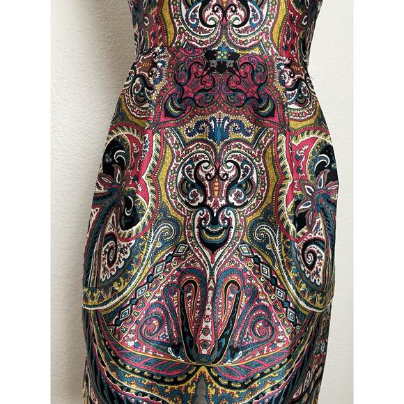 Nanette Lepore Dress Mini Sheath Silk Multicolor Print - Picture 3 of 12